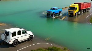Автомобили против глубокой воды: Безумный челлендж #10 ▶️ BeamNG Drive