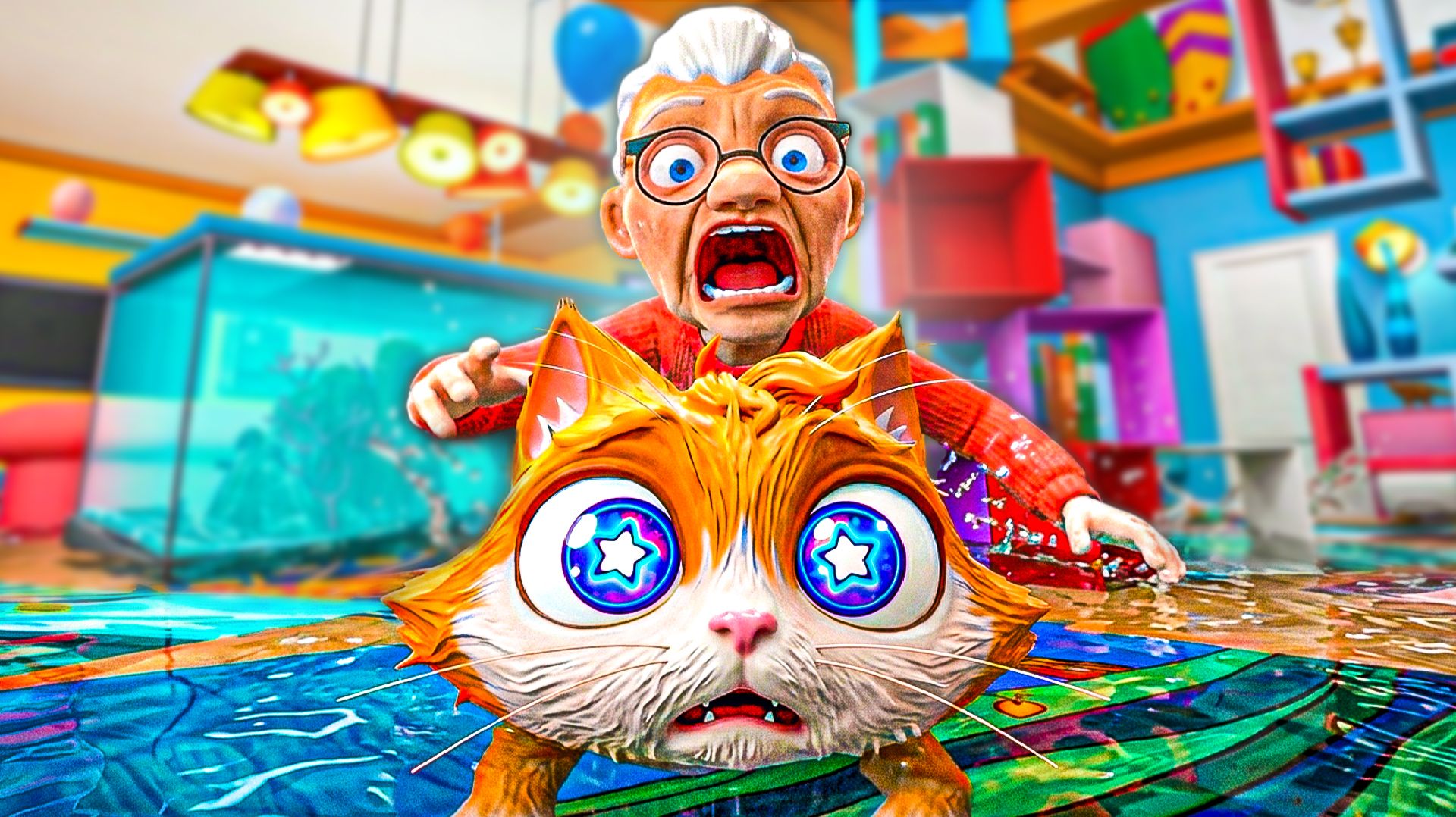 КОТ ЗАТОПИЛ КВАРТИРУ БАБУЛИ И ПОЖАЛЕЛ.. 🐈 в I Am Cat VR смотреть онлайн
