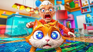 КОТ ЗАТОПИЛ КВАРТИРУ БАБУЛИ И ПОЖАЛЕЛ.. 🐈 в I Am Cat VR