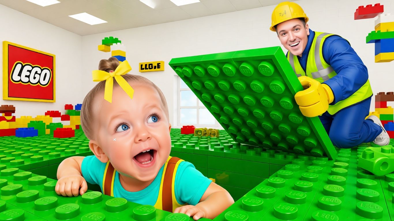 ЕВА НИКСЕН | Строим огромный дом из LEGO: челлендж для детей