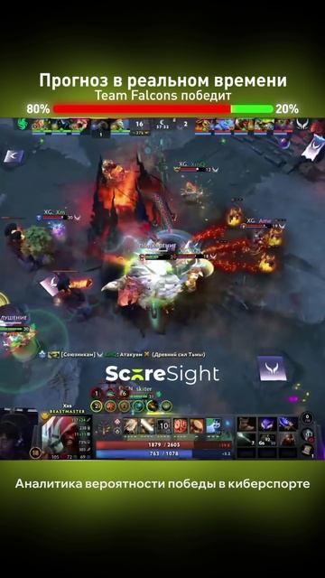 Камбек Falcons на 2 карте в The International 2025 🔥#dota2#dota2funs#дота2