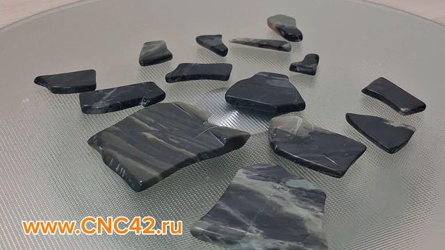 Обработка яшмы и гальки до глянца