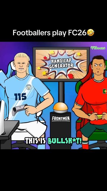 Холанд против Роналду FC26🎮🤣 #футбол #fc26 #роналду #холанд