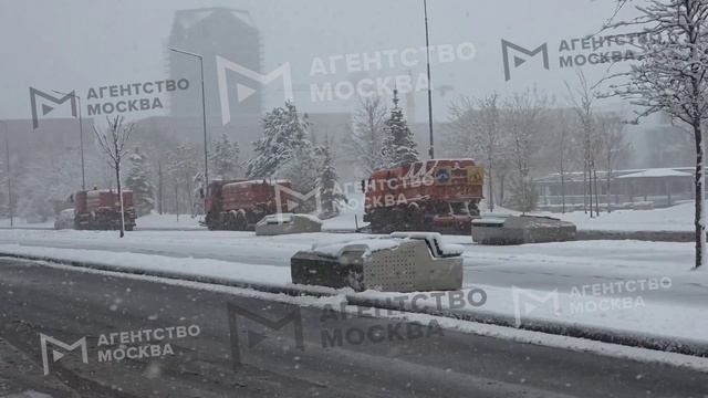 Снегопад в Москве