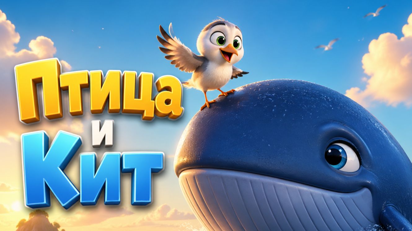СКАЗКА ДЛЯ ДЕТЕЙ ПРО ПТИЧКУ И КИТА. ДЕТСКИЕ СКАЗКИ НА НОЧЬ