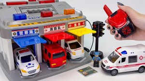 Полицейская машина 🚓 Игровой набор «Заправочная станция»! Распаковка ярких игрушек! Мультики