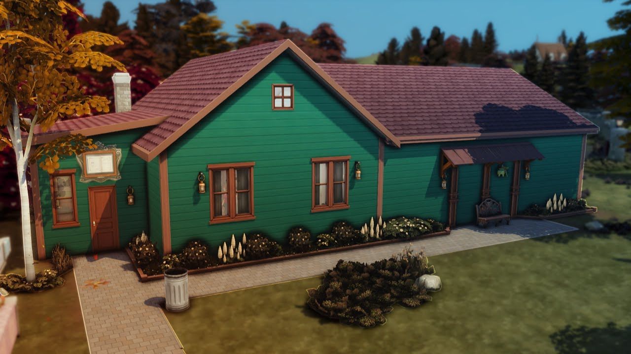 Музей / Библиотека из Stardew Valley | Строительство The Sims 4 [no CC]