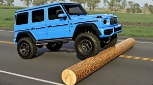 Автомобили против упавшего дерева: Безумный челлендж в BeamNG Drive!