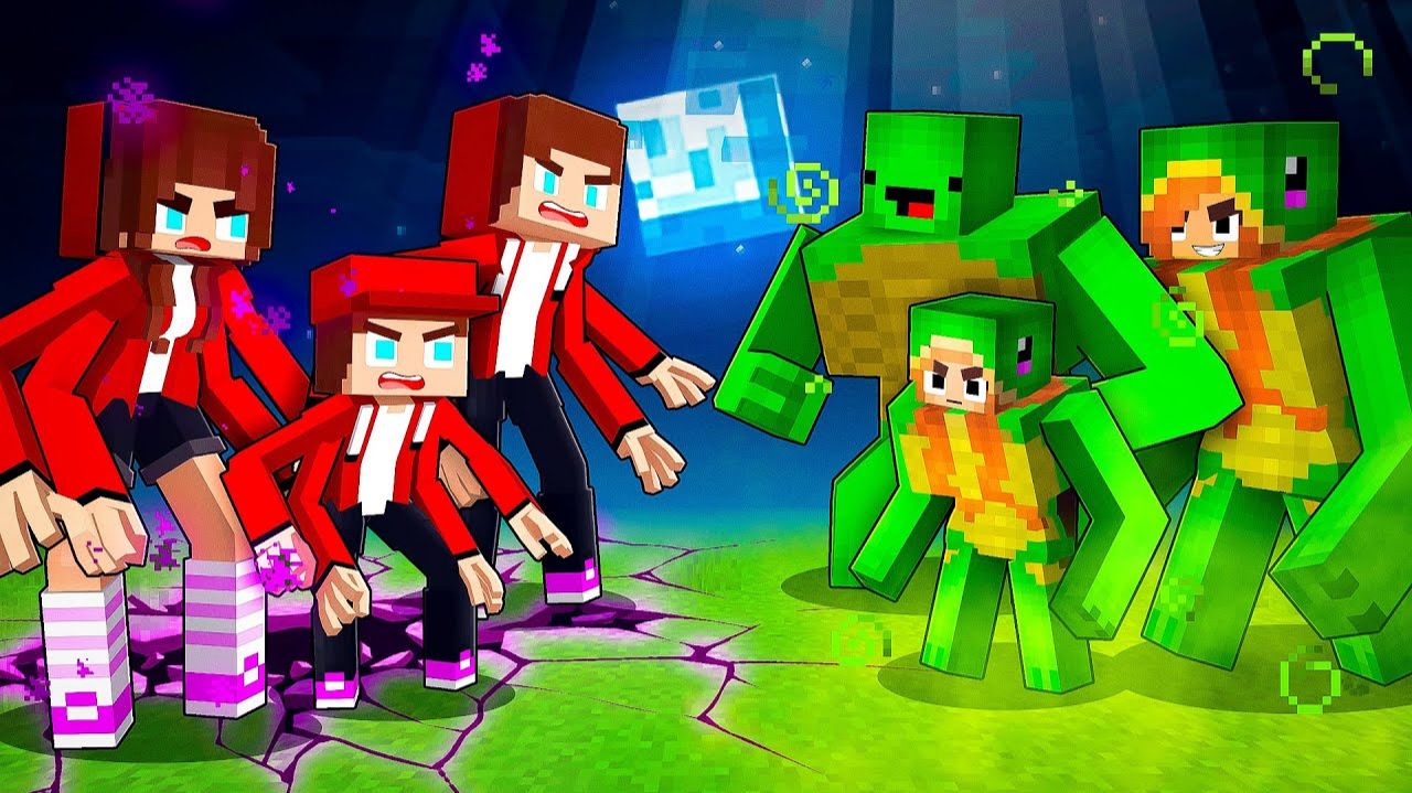 Джей Джей Эндерман против Майки Зомби — Майзен Анимация Minecraft