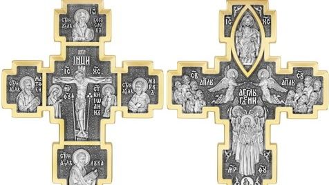 Крест Вознесение Господне серебро 925 проба (арт. 17.039)