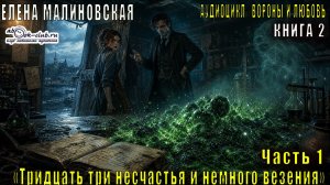 Елена Малиновская «Вороны и любовь» (книга 2 ) «Тридцать три несчастья и немного везения» (часть 1)