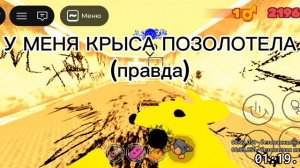 крыса позолотела