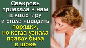 Свекровь приехала к нам к в квартиру и стала наводить порядки, но когда узнала правду была в шоке