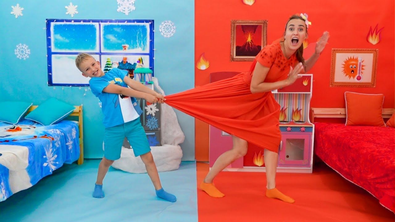 Влад и челлендж Hot Vs Cold с мамой