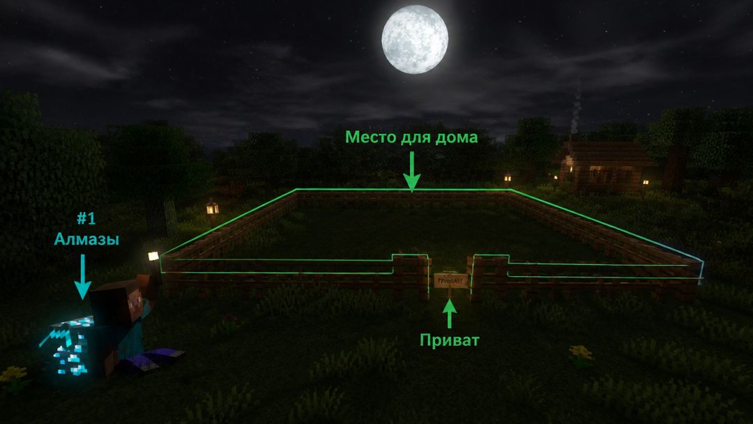 #1 Алмазы,Приват,Место для дома.
