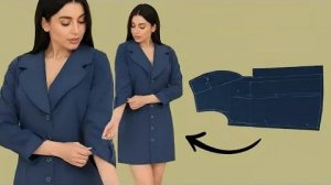 Крой и пошив платья-блейзер
