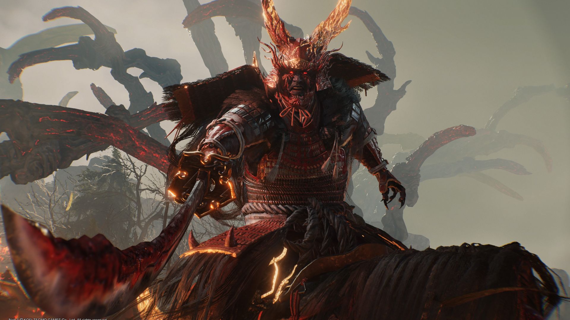 Nioh 3. Ямагата Масакагэ. Лошадь то без головы )))