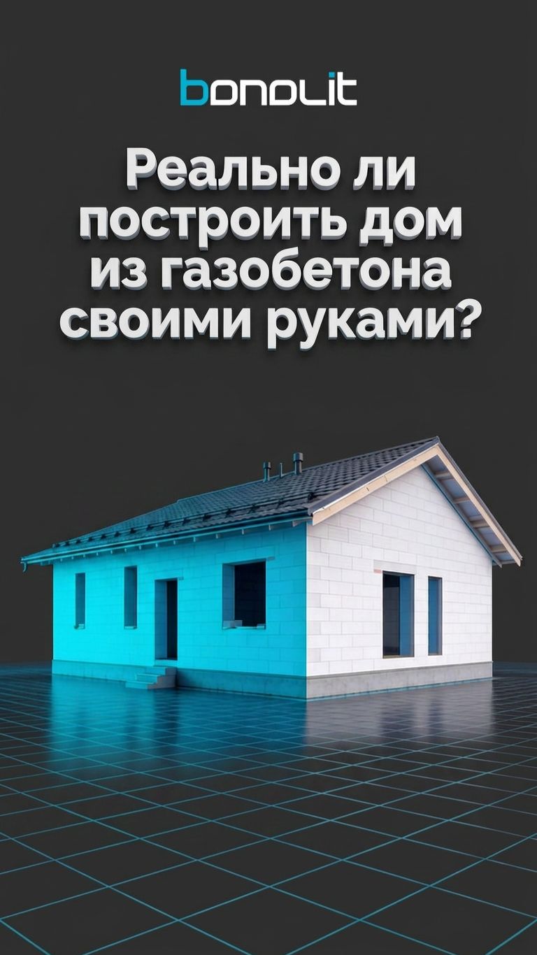Строительство дома из газобетона своими руками: реально ли это?