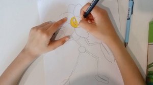 как нарисовать и раскрасить Дейзи Поппи Плейтайм 2