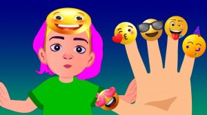 Смайлики «Семья пальцев» # Синий Трактор # Песни для детей - Kuku и Cucudu # Finger Family Emojis