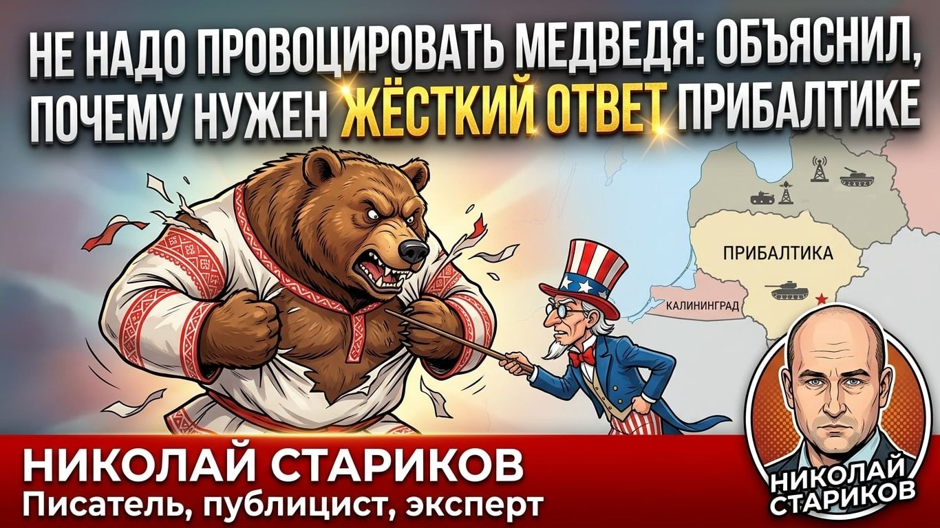 Не надо провоцировать медведя: объяснил, почему нужен жёсткий ответ Прибалтике