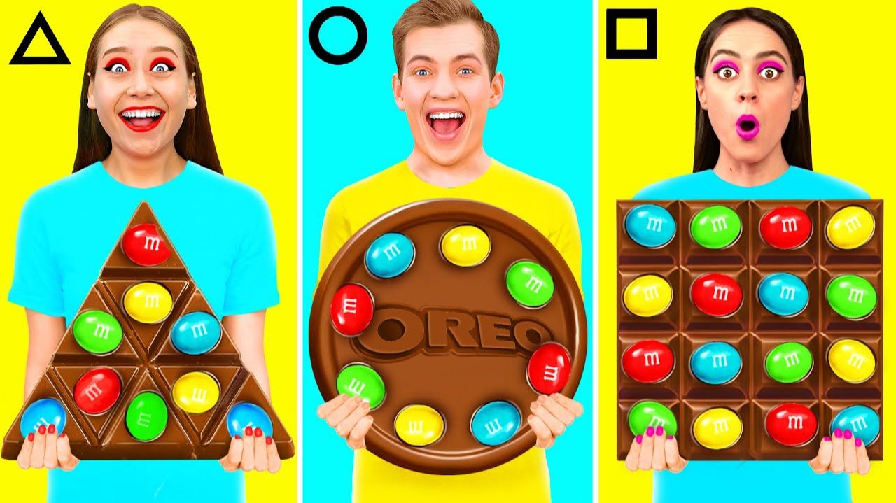 Геометрический Челлендж с Едой # Смешные Моменты с 4Teen Challenge