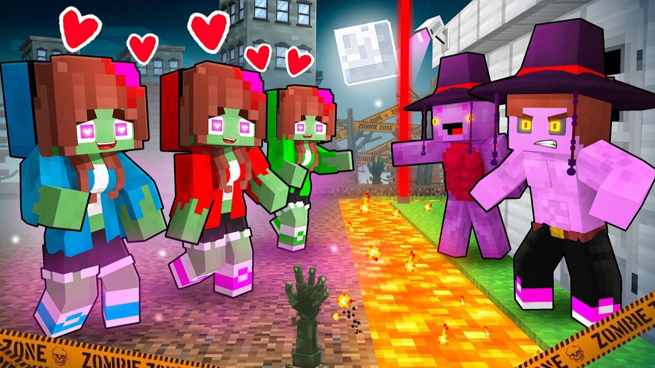 JJ LOVE CURSE VS Security House — Майзен Анимация Minecraft