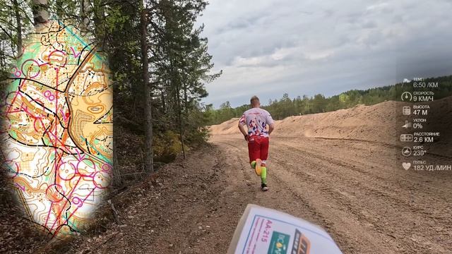 Первенство СПб эстафета 3чел, 1 этап М16 Соколов А.