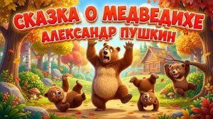 «Сказка о медведихе» — Александр Пушкин | Русская литературная сказка |  Мультфильм смотреть онлайн