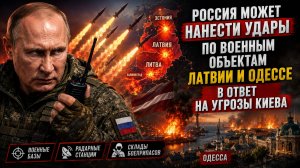 Россия может нанести удары по военным объектам Латвии и Одессе в ответ на угрозы Киева