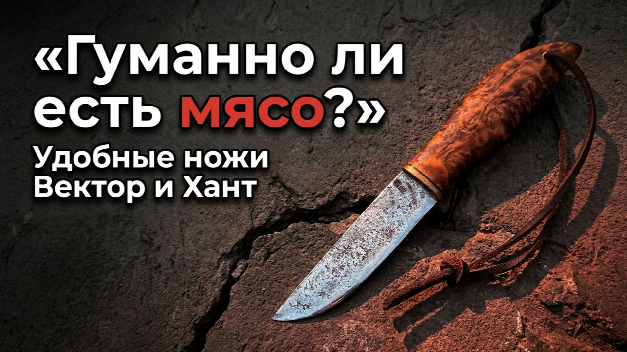 Гуманно ли есть мясо? Удобные ножи Вектор и Хант
