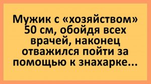 Мужик с «хозяйством» 50 см пришел к знахарке...  | Анекдоты смешные | Юмор