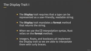 21. The Display Trait