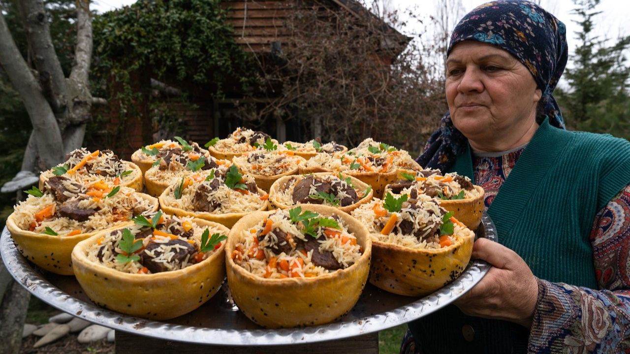 Мясной-Плов, Томлёный на Медленном Огне в Деревне 🔥🌾