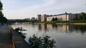20260520 Вид с левого берега реки Ока Красный мост Дружбы катамаран кувшинки кубышк рынок город Орёл