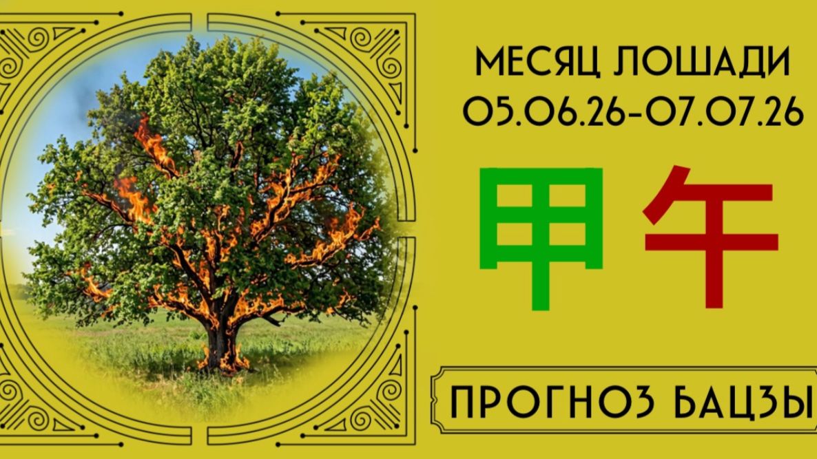 ИЮНЬ 2026 ПРОГНОЗ БАЦЗЫ