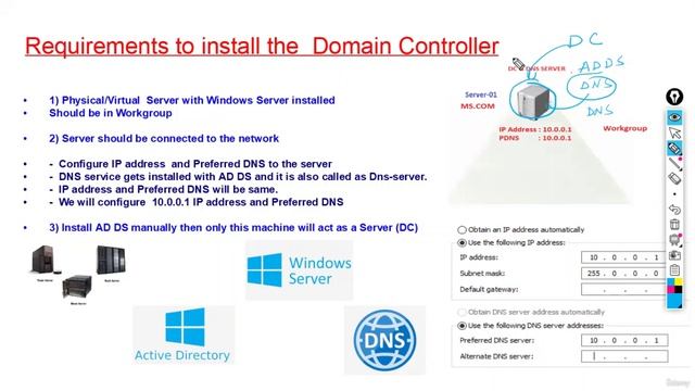 2 -Requirements to install the Domain Controller смотреть онлайн