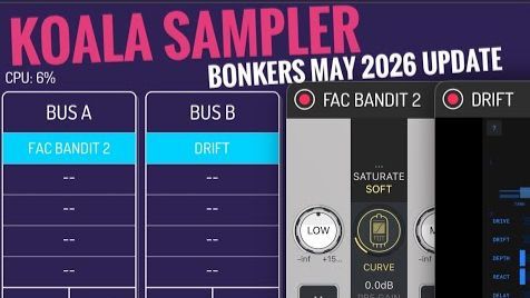 Koala Sampler: Now AUv3 Plugin Host!