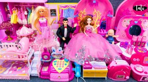 Играем в игрушки из мультика принцесса кукла Барби. Мультфильм для детей. ASMR АСМР