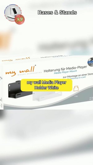 my wall Media Player Holder White