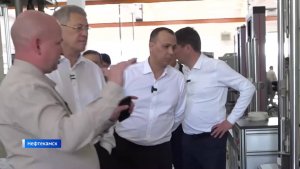 Глава Башкортостана Радий Хабиров осмотрел новые промышленные и социальные объекты в Нефтекамске
