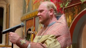 Проповедь иерея Сергия Боброва после ночной Литургии в праздник Отдания Пасхи
