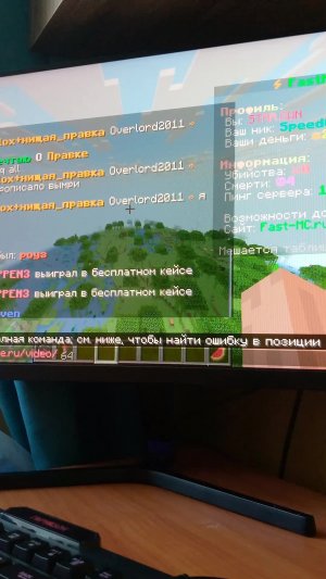 Играю на разных серверах в майнкрафт