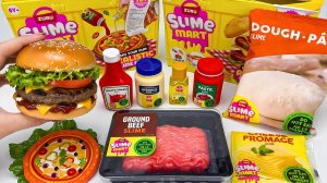 Игровой набор - Как приготовить слайм-бургер 🍔 Распаковка и Обзор ярких игрушек! Мультики для детей