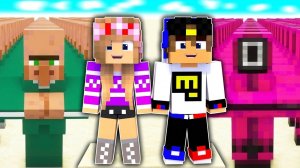 МОЙ ДРОН снял ИГРА В КАЛЬМАРА в МАЙНКРАФТ НУБ И ПРО ЭВОЛЮЦИЯ ВИДЕО MINECRAFT Евгенбро