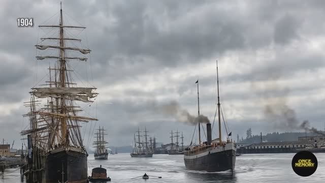 Портленд, 1900 год (реконструкция с помощью ИИ) смотреть онлайн