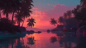 Back to Summer 80s ｜ Tropical Sunset Serenity [ Synthwave - Retrowave - Dreamwave Mix ] ｜
