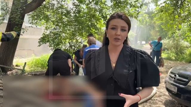 ❗️ Срочно! В Донецке на Заперевальной пожар. Идёт эвакуация жителей многоэтажного дома.