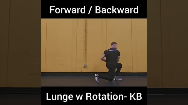Forward Backward Lunge With Rotation- KB | Выпады вперед-назад с весом с поворотами корпуса
