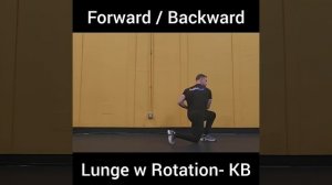 Forward Backward Lunge with Rotation- KB | Выпады вперед-назад с весом с поворотами корпуса